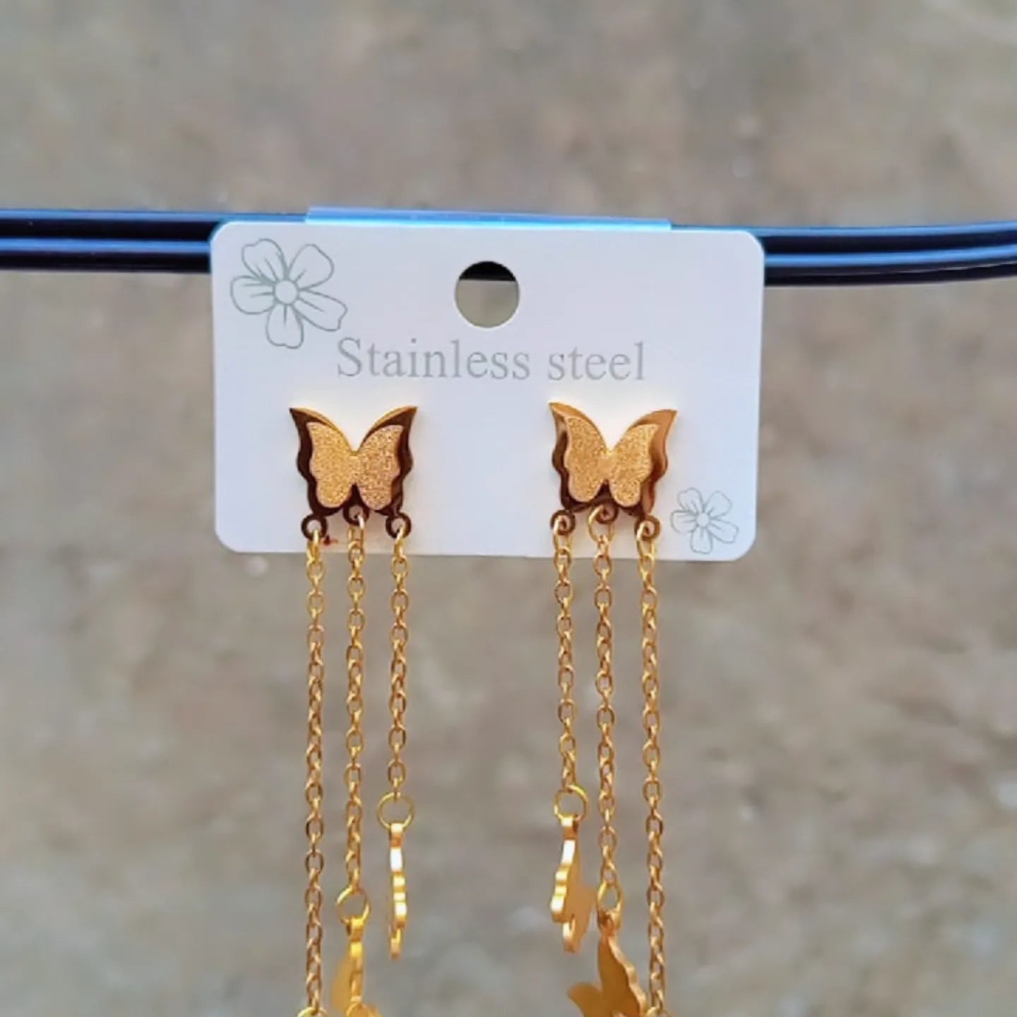 Stainless Butterfly Earrings