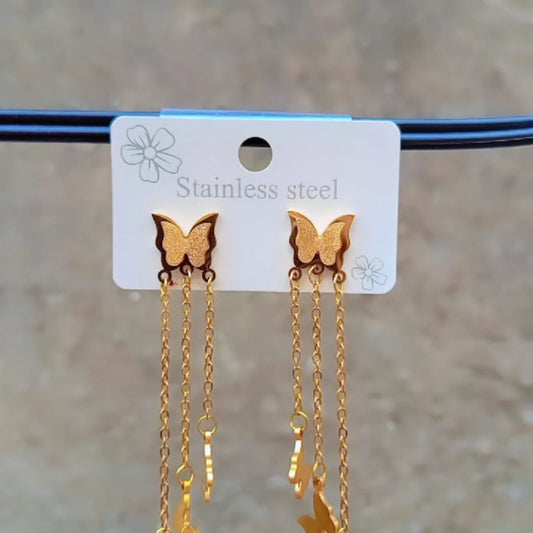 Stainless Butterfly Earrings