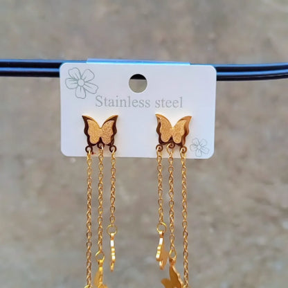 Stainless Butterfly Earrings